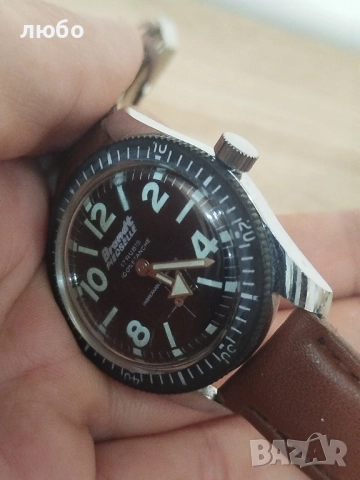 ЧАСОВНИК DIVER ВИНТИЖ 60/70 г Перфектен Работи Точно , снимка 3 - Мъжки - 52389518