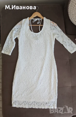 Нова дамска рокля дантела размер М , снимка 3 - Рокли - 50914608