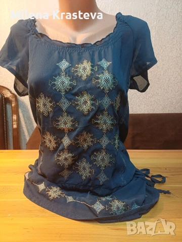 Ефирна туника с бродерия S