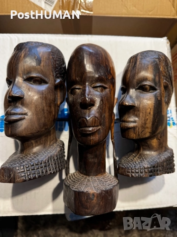 Африкански бюст -Глави - Африка, снимка 10 - Колекции - 52421300