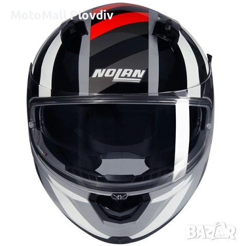 Каска Nolan N60-6 Sport Dinamico 345 Gray Orange Black – Гланц ECE 22.06, снимка 4 - Аксесоари и консумативи - 51894268