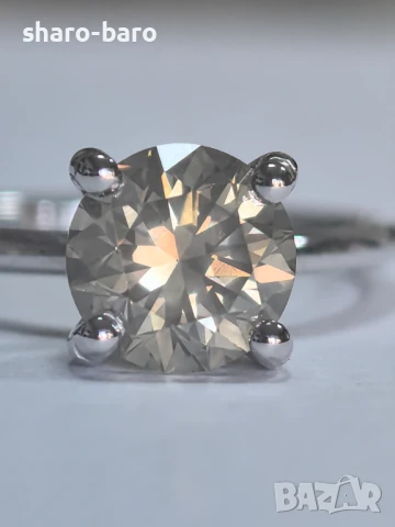 Златен пръстен с диамант 2.16 CT Fancy Color, снимка 3 - Пръстени - 50959073