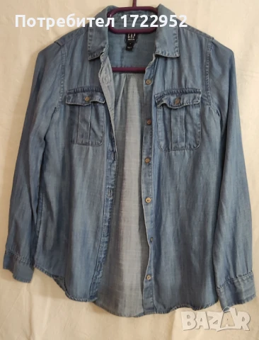 Детска дънкова риза GAP 8-9 г., снимка 5 - Детски ризи - 51121832