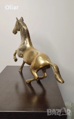 Много красива статуетка на кон от бронз. , снимка 3 - Статуетки - 52407490