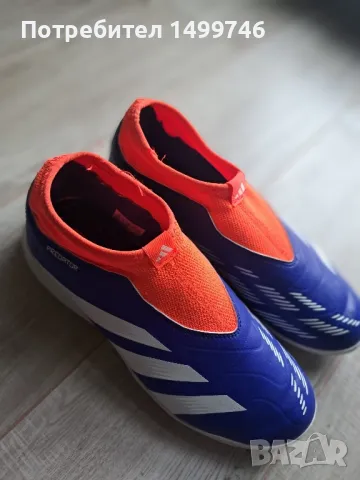 adidas Performance - Футболни обувки Predator League, Кралско Синьо, Бял, Аленочервен, 