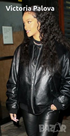 Кожен бомбър CONCEPTS овърсайз, снимка 15 - Якета - 38612754