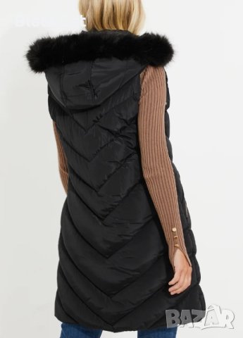 Дълъг Елек С Качулка, снимка 3 - Елеци - 44186071