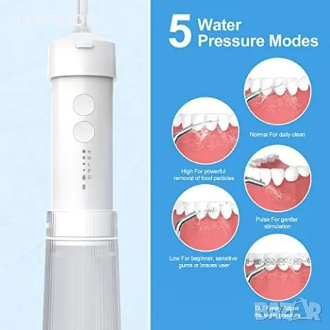 Нов Безжичен дентален орален иригатор за почистване на зъби Хигиена Грижа, снимка 5 - Тримери - 50038740