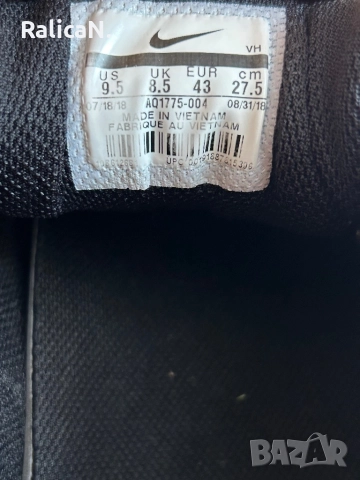 Nike court borough low 2 червено с черно, снимка 5 - Ежедневни обувки - 45333201