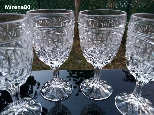 Кристални чаши 4 бр. - Югославия !, снимка 2 - Чаши - 55954947