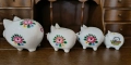 Комплект от четири порцеланови прасенца касички, снимка 4
