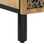 vidaXL Страничен шкаф 40x33x75 см манго масивно дърво, снимка 9
