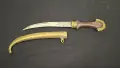 Ориенталски кинжал Khanjar/Jambiya с богато гравирана кания, снимка 2