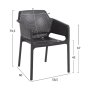 Стол трапезен градински apec HM5929 Черен , снимка 4