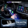 Нов Компактен безжичен CarPlay адаптер Type-C/USB iOS10+ Android10+, снимка 5