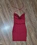Червена рокля с гол гръб М-6 evro ПРОМОЦИЯ, снимка 2