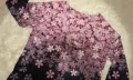 КРАСИВА блуза на цветя в преливащи розово-сиви цветове 3ХЛ/4ХЛ размер , снимка 7
