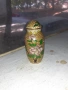 Стара малка вазичка Клоазоне с капаче cloisonne, снимка 3