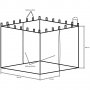 Комарник за градински шатри, павилиони, къмпинг, двор, тенти, 12 х 2 м, с 2 ципа, мрежа против комар, снимка 5