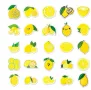 50 бр лимон лимони самозалепващи лепенки стикери за украса декор картонена торта ръчна изработка, снимка 2