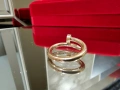 CARTIER Nail Juste un Clou Classic Rose Gold Пръстен Пирон, снимка 2