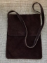 Кафява чанта естествен велур, снимка 1