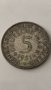 Сребърна монета Германия 5 марки, 1951
