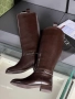 Gucci Дамски Зимни Кожени Ботуши - 2 Налични Цвята Код E1080, снимка 5