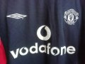 Manchester United Umbro Vintage рядка оригинална футболна тениска фланелка L Манчестър Юнайтед екип, снимка 4