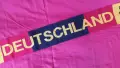 Плетен футболен шал на Германия (Deutschland) с националния герб орел - като нов, фенски шал, снимка 3