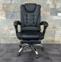 Ергономичен въртящ се офис стол с масаж и поставка за крака, снимка 7