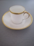 Колекционерска чашка  с подложна чинийка с богата позлата , снимка 1 - Чаши - 36301633