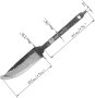 Висококачествено дамаско острие Hunter (централен слой VG-10) за монтиране на нож., снимка 4