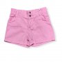 Къс дънков памучен панталон розов, снимка 1 - Детски къси панталони - 35736591