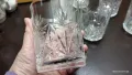 Стар български кристал чаши за уиски , снимка 6