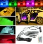  RGB светодиодни ленти с 9 LED  за интериорно осветление в автомобил., снимка 1