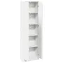 vidaXL Гардероб Бяло 55 x 25 x 189 см Инженерна дървесина, снимка 5