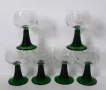 НОВ френски сервиз чаши за ракия и аперитив цветно стъкло  , снимка 2