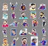 50 бр  Lionel Messi Лионел Меси Футболист футбол футболни самозалепващи лепенки стикери украса ден, снимка 6