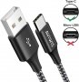 AVIWIS USB C кабел, найлоновa oплетка, кабел за бързо зареждане - 200 см, снимка 1