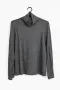 Фино сиво поло Mango (Camiseta Isabella), размер M – НОВО с етикет (80% Лиосел, 20% Вълна), снимка 1