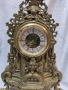 Масивен немски брoнзов  настолен часовник Рококо стил (West Germany), снимка 3