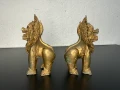 Китайски бронзови кучета Foo dog №7236 , снимка 3