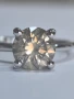 Златен пръстен с диамант 2.16 CT Fancy Color, снимка 3