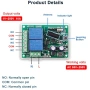 QIACHIP 433MHz RF Реле 2 канала с 4 дистанционни, снимка 3