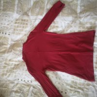 Червена блуза Дика , снимка 9 - Блузи с дълъг ръкав и пуловери - 40808539