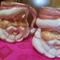 Красиви чаши с лика на Дядо Коледа-розово+бяло-200мл. Внос от Германия. , снимка 5 - Чаши - 35767379