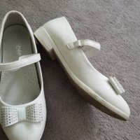 Clibee Бели официални обувки, номер 35 момиче, снимка 5 - Детски обувки - 41568475