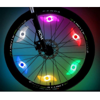 LED светлина за спици на колело, светлина за велосипед, Водоустойчив,  12,5см, снимка 1 - Аксесоари за велосипеди - 35982518