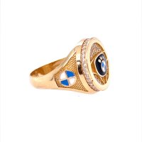 Златен мъжки пръстен 6,92гр. размер:64 14кр. проба:585 модел:20123-1, снимка 3 - Пръстени - 42554812